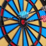 Dartboard accuracy to symbolize accuracy of electronic VAS scales
