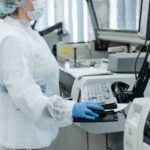 Medical professional using an eCRF on a computer