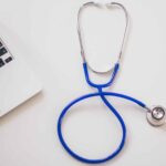 Computer Desk Laptop Stethoscope